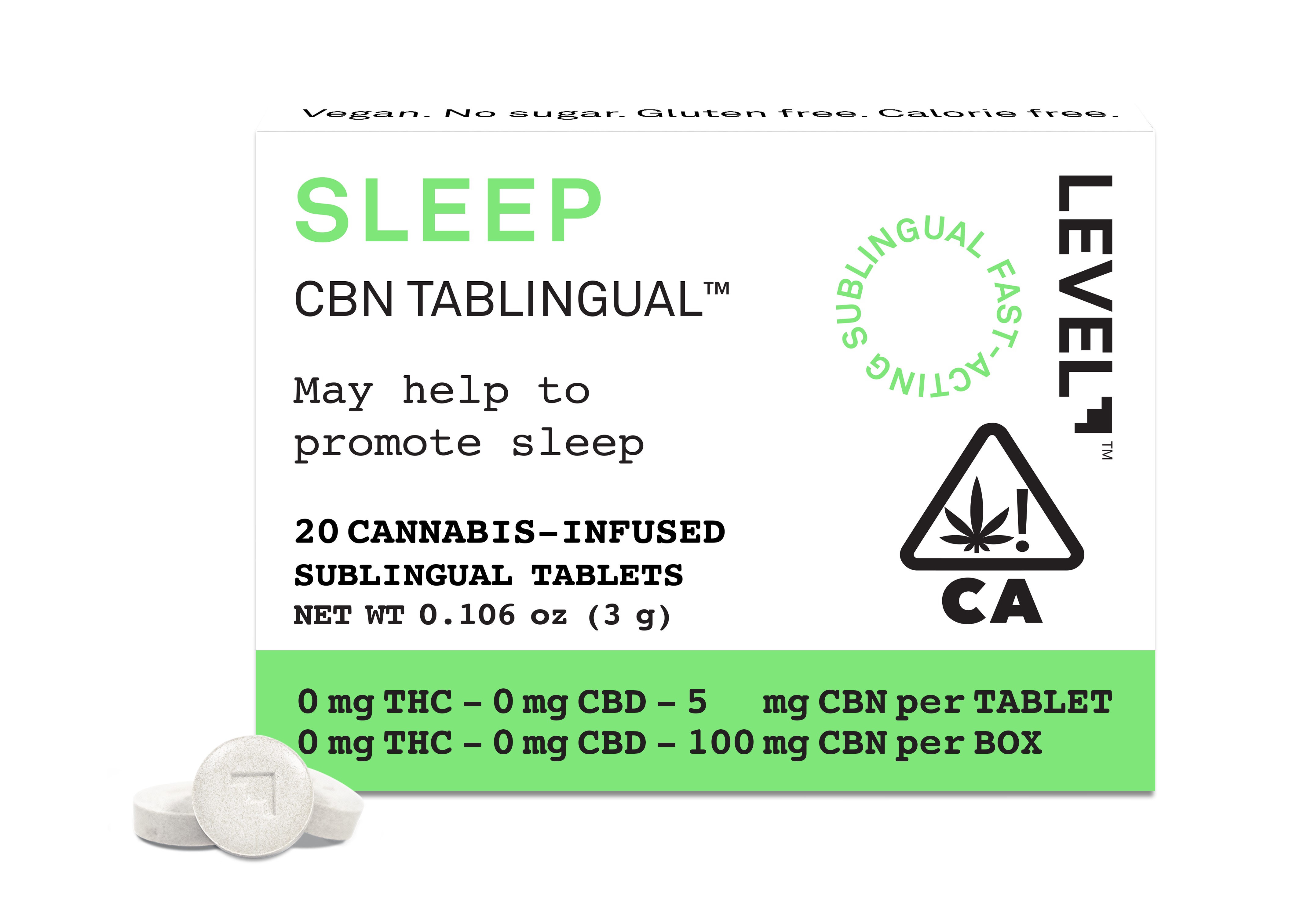LEVEL — Tablingual Sleep / 20 Tablets
