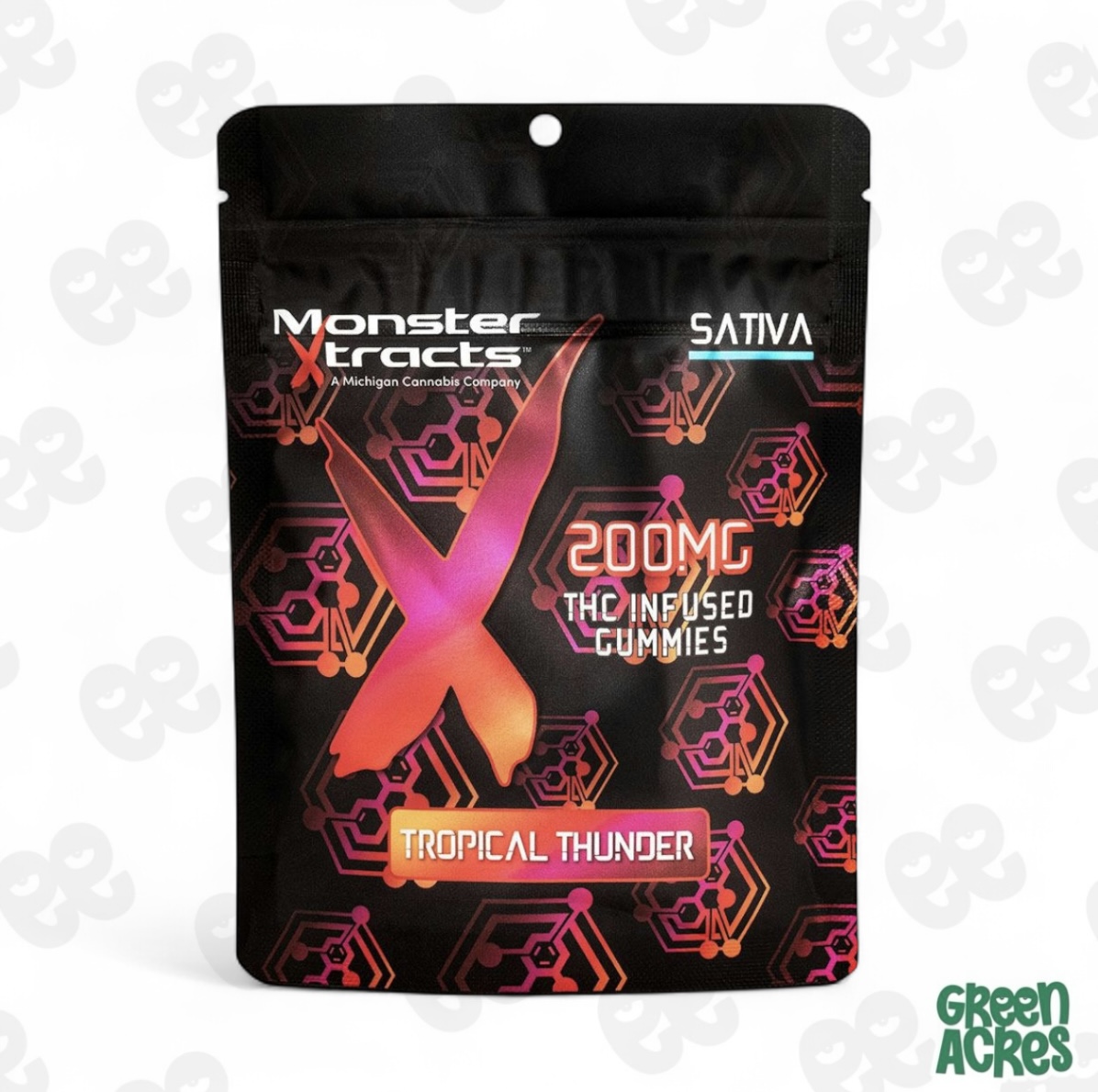 Monster X: Tropical Thunder 200MG Gummies
