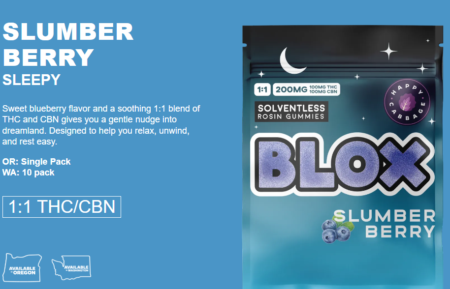Rosin Gummy | 1:1 Slumber Berry THC:CBN | :