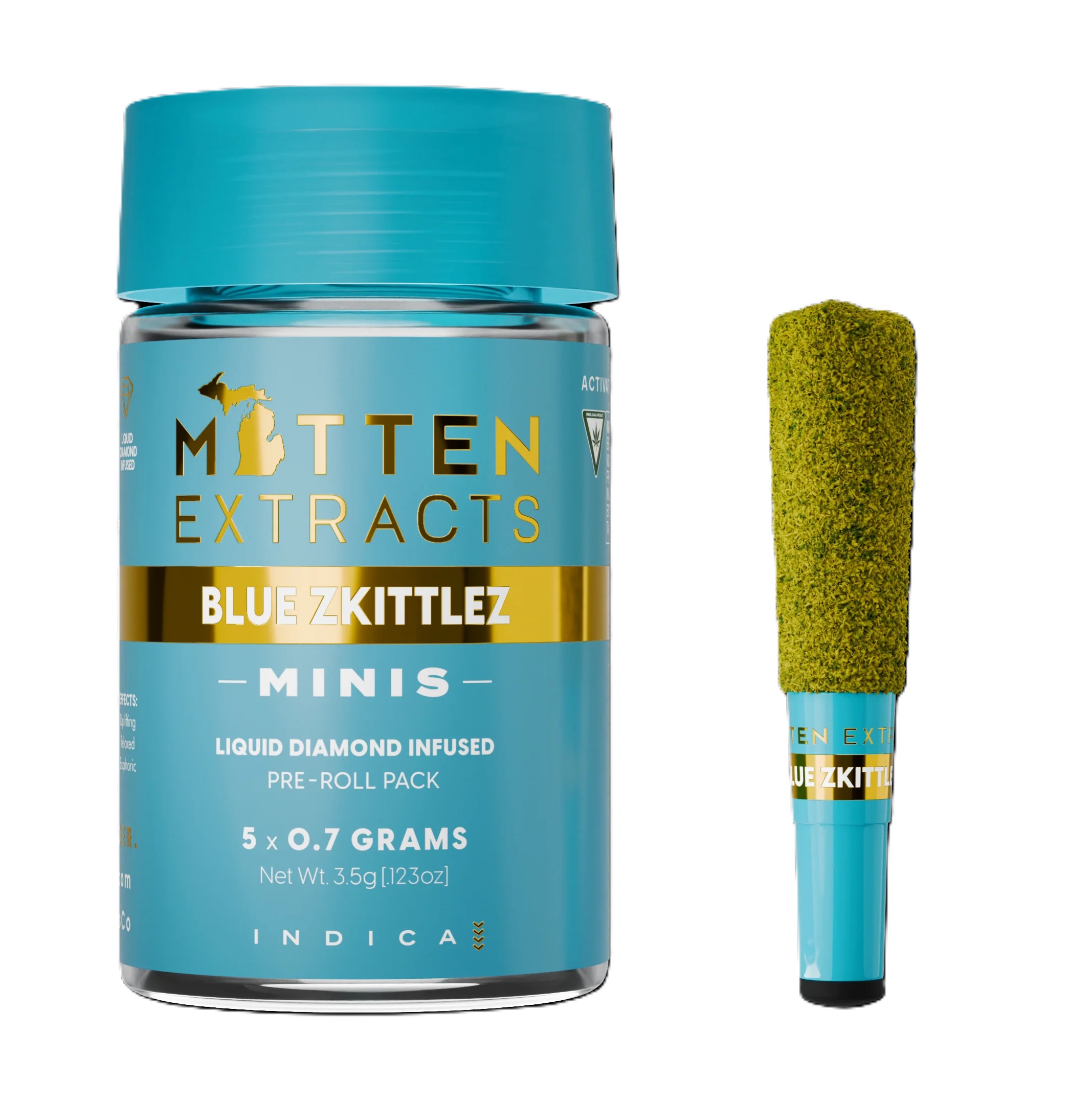 Mitten Extracts 3.5G Infused Multipack (5x.7g) - Blue Z