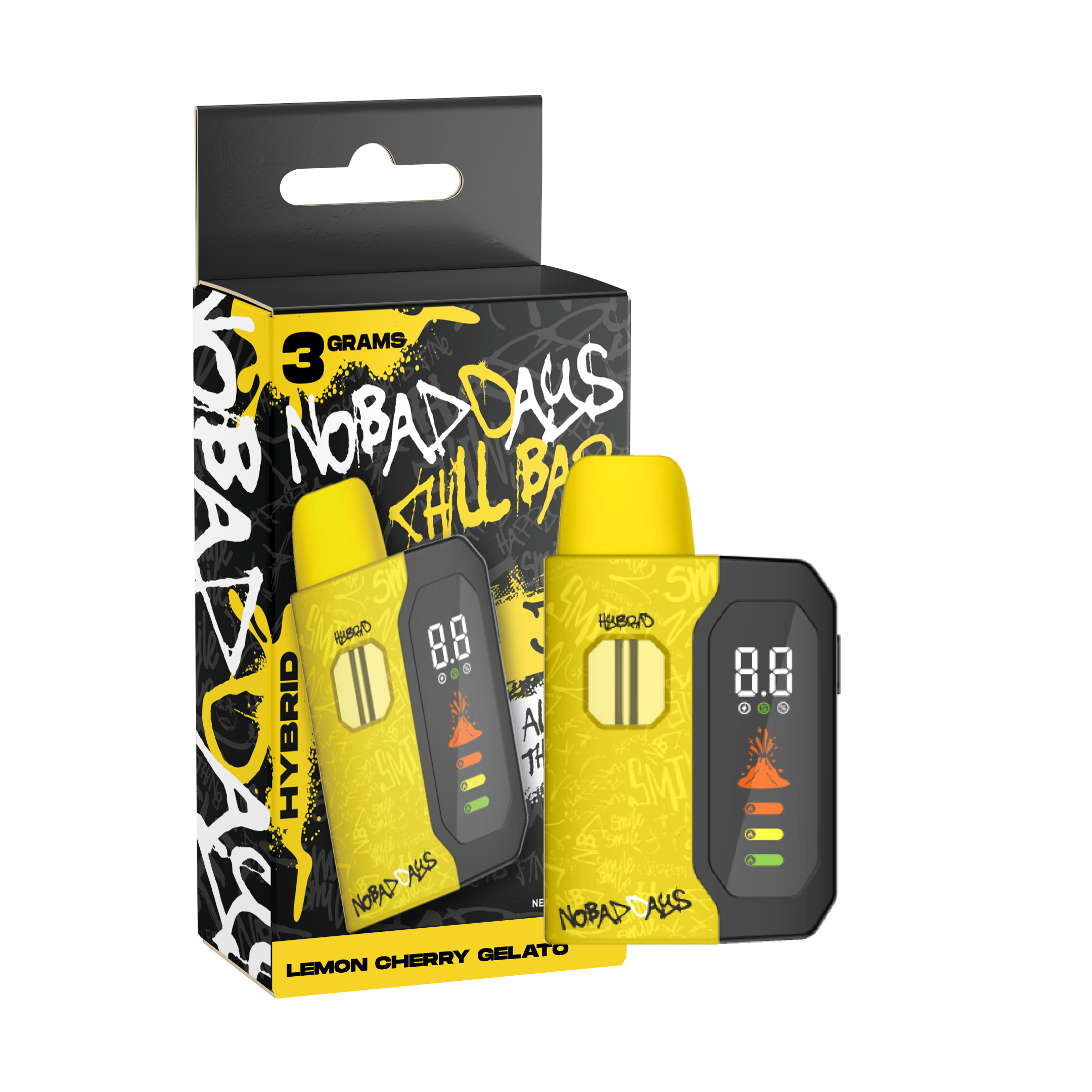 No Bad Days | Lemon Cherry Gelato | AIO Vape | 3g by No Bad Days - vapes cannabis product