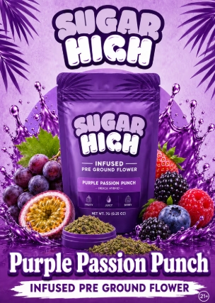 #Sugar High - Purple Passion Punch - 3.5g - Infused Sugar Shake