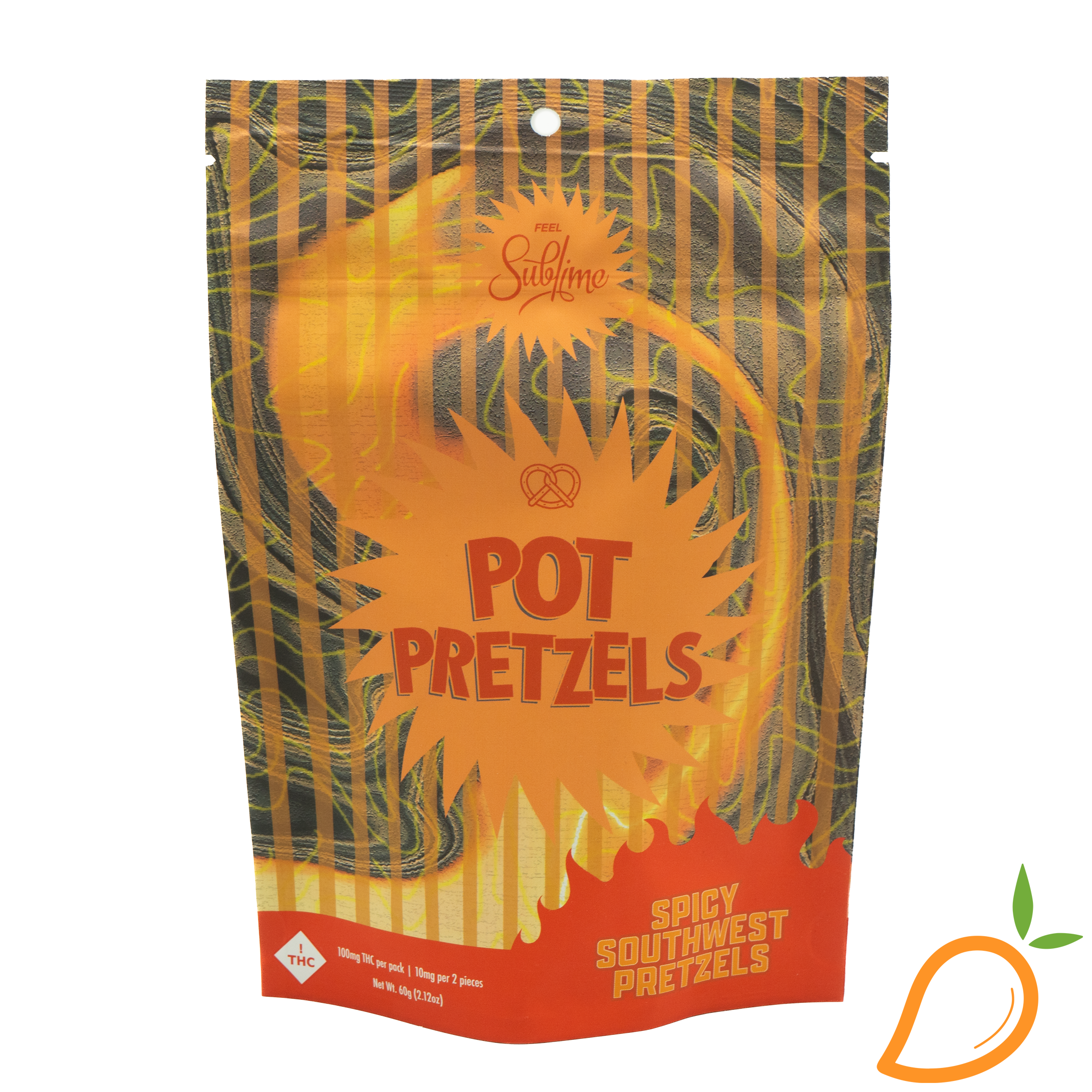 100mg Spicy Southwest Pretzels Sublime