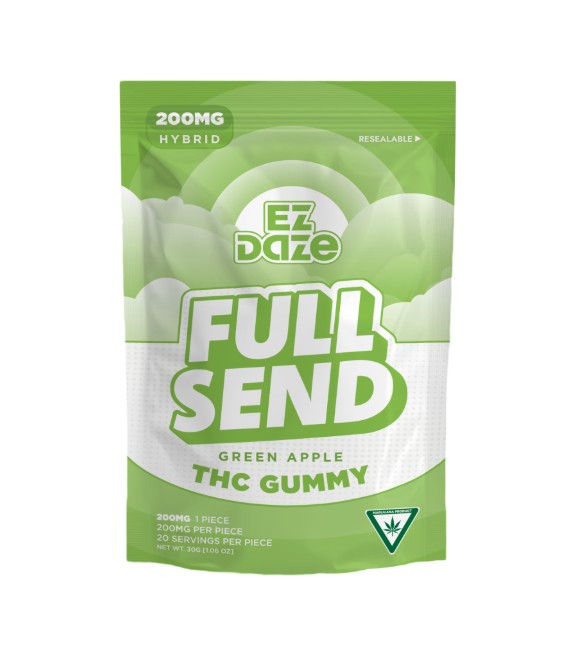 Full Send 200mg Single Gummy - Green Apple