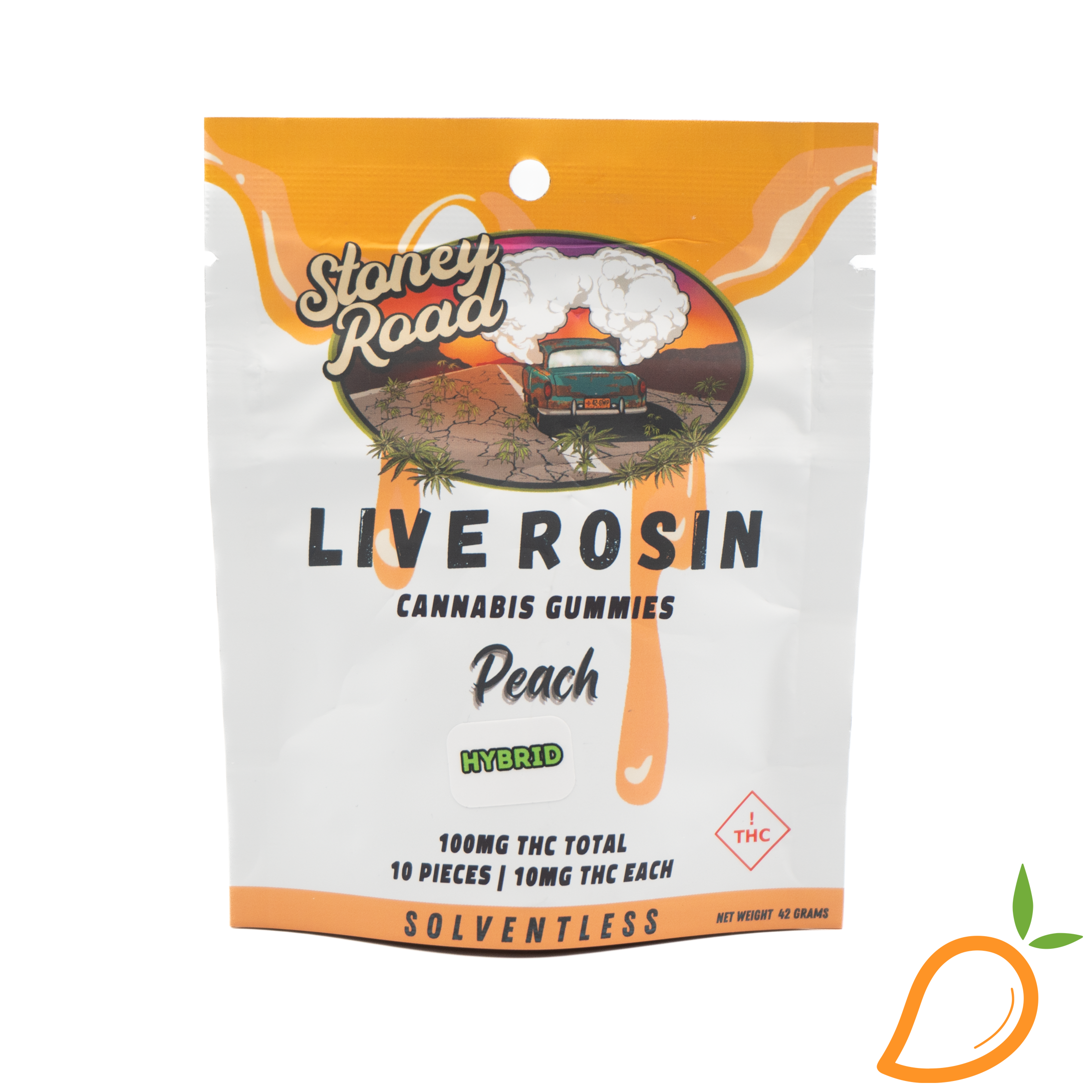 100mg Peach Gummies