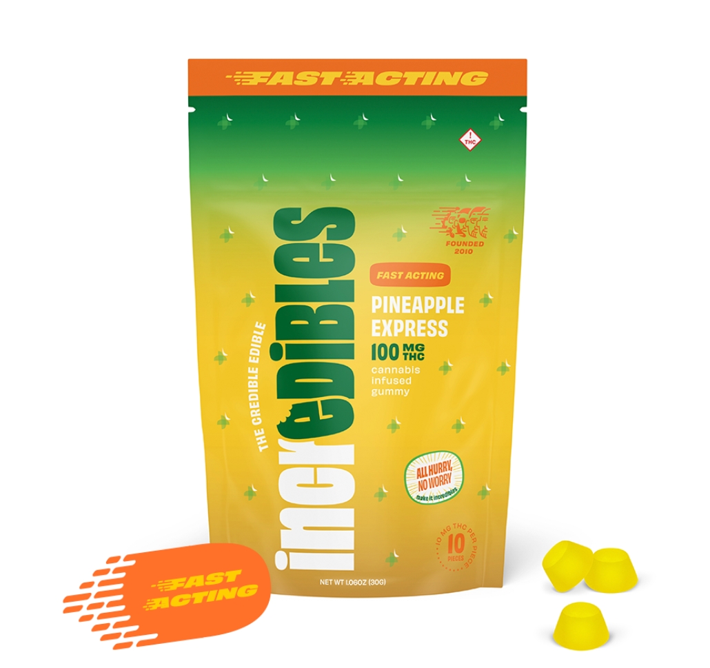 100mg - 10 Pack - Pineapple Express - Incredible - REC