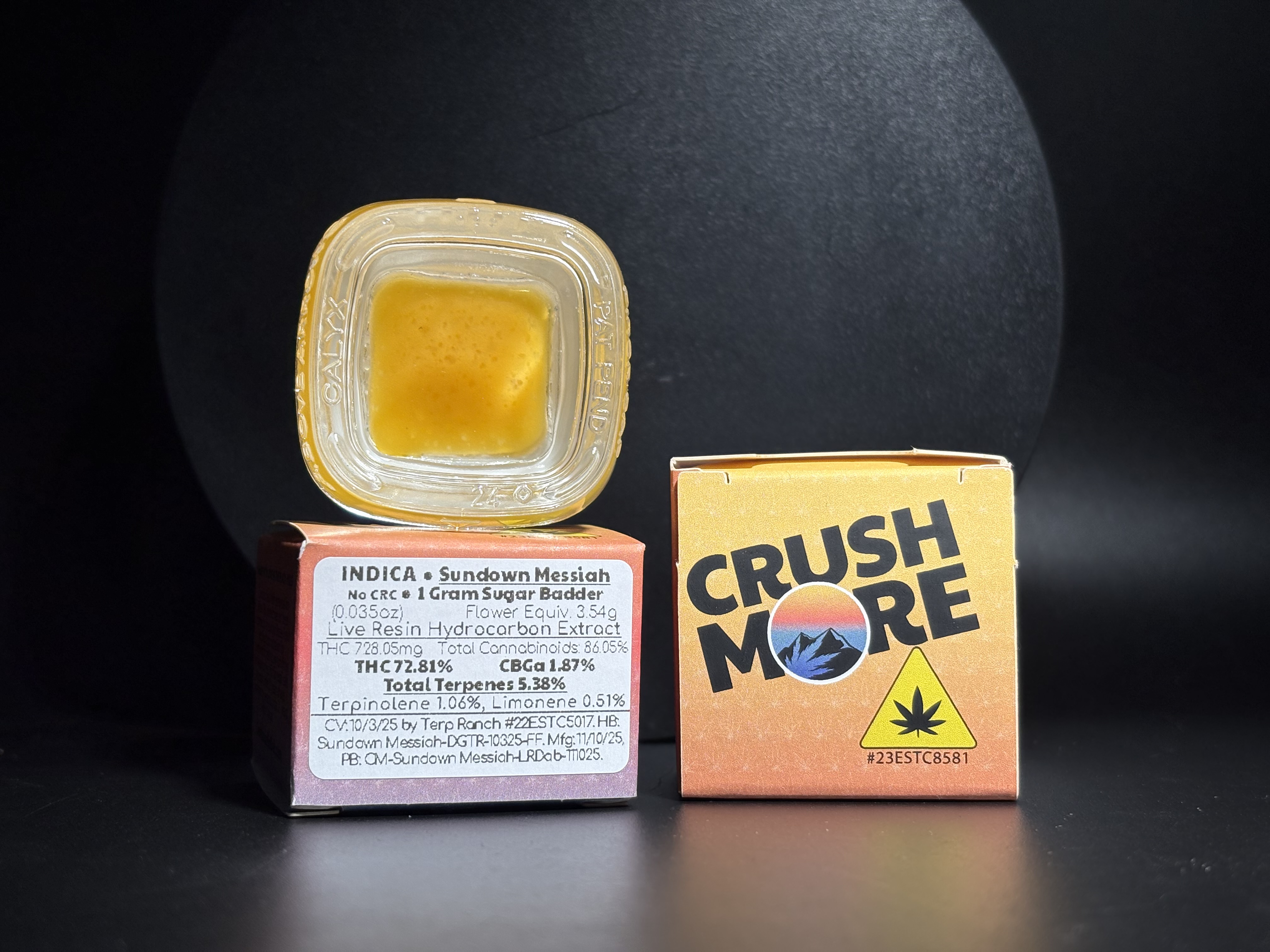 Crushmore - Concentrate - Live Resin Badder - 1 Gram - Sundown Messiah
