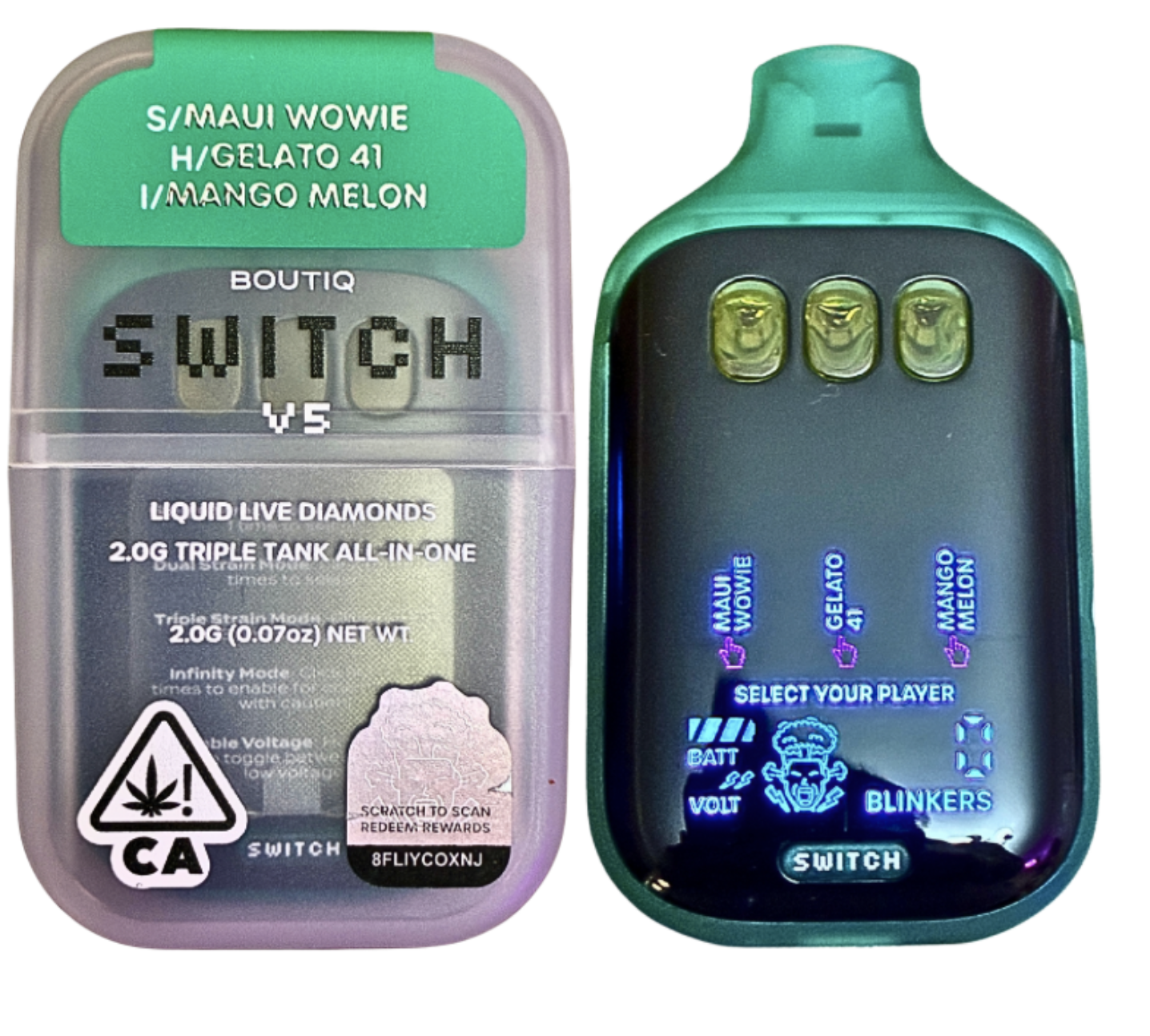 SwitchV5 Blue Matcha x Acai Berry x Sour Slush SAT-SAT-SAT