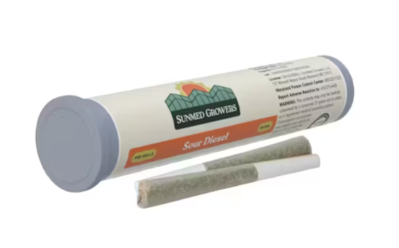 Sunmed | Sour Diesel | 0.5g Pre Roll (2pk)
