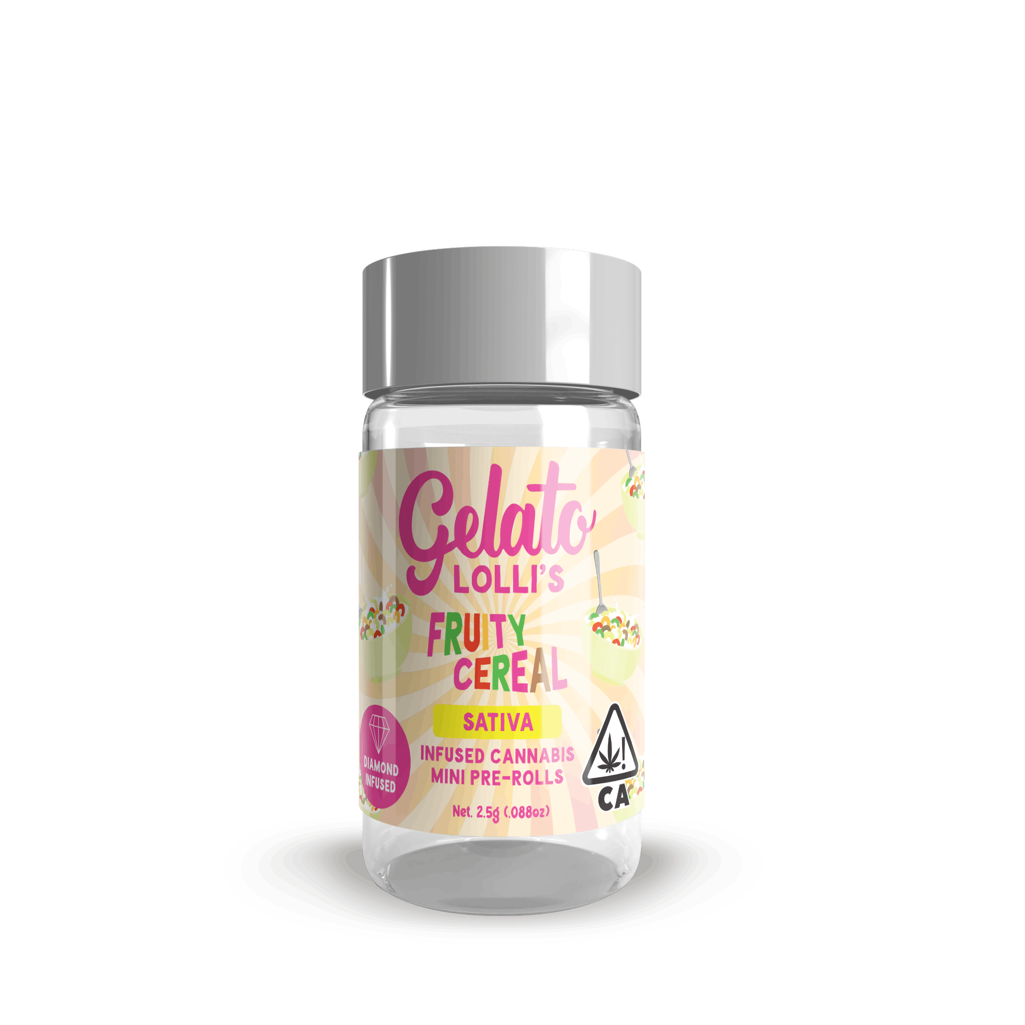 Gelato Lollis - Fruity Cereal - .6G Infused Preroll 5PK
