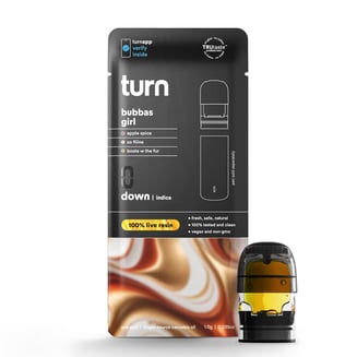 TURN - POD ONLY - BUBBAS GIRL - 1G LIVE RESIN POD - INDICA