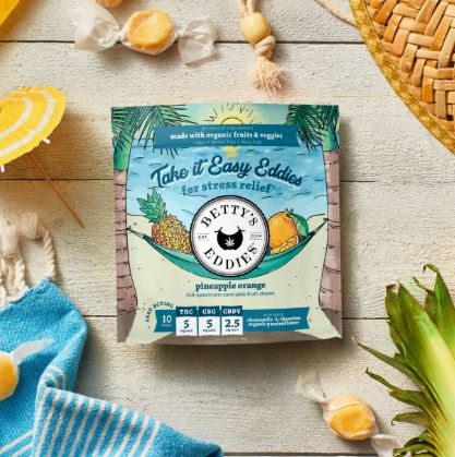 Take It Easy Pineapple Orange Eddies 2:2:1 THC:CBG:CBDV | 10pk | 110mg