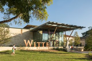 Limestone, a sedimentary rock composed of ancient marine organisms, plays a large role in the work of South Texas–based firm Lake Flato Architects. At the new addition at Witte Museum in San Antonio, limestone "imparts a great sense of civic presence and permanence," says architect Steve Raike.