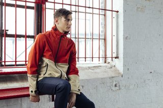 The Quinn Contrast Hooded Jacket by North & Mark ($250) is an eye-catching, colorblocked rain jacket that’s available in three colorways.