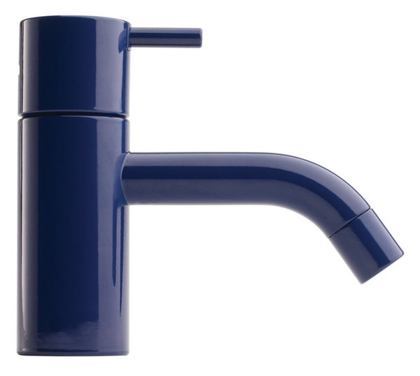 Vola's HV1 faucet in dark blue.