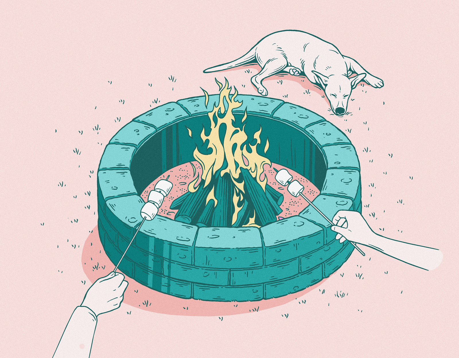 How to build a fire pit—because it’s not summer without a backyard s’mores station.