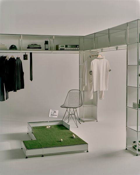 Swiss furniture maker USM has partnered with Head Golf on an at-home putting system.