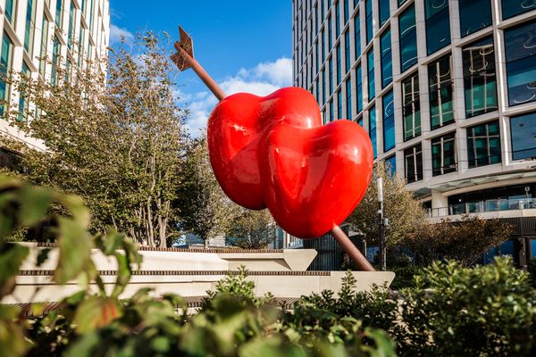 The city of Boston is the recipient of the first and only public sculpture in the United States by the late Italian artist and designer Gaetano Pesce. Titled <i>Double Heart</i>, it’s a celebration of love, joy, and connecting with others.