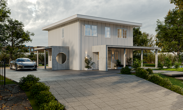 There’s also a smaller, ADU version of the structure