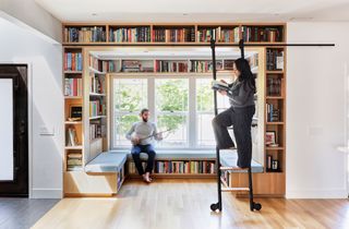 How They Pulled It Off: A Micro Library in a Midcentury’s Awkward Kitchen Nook