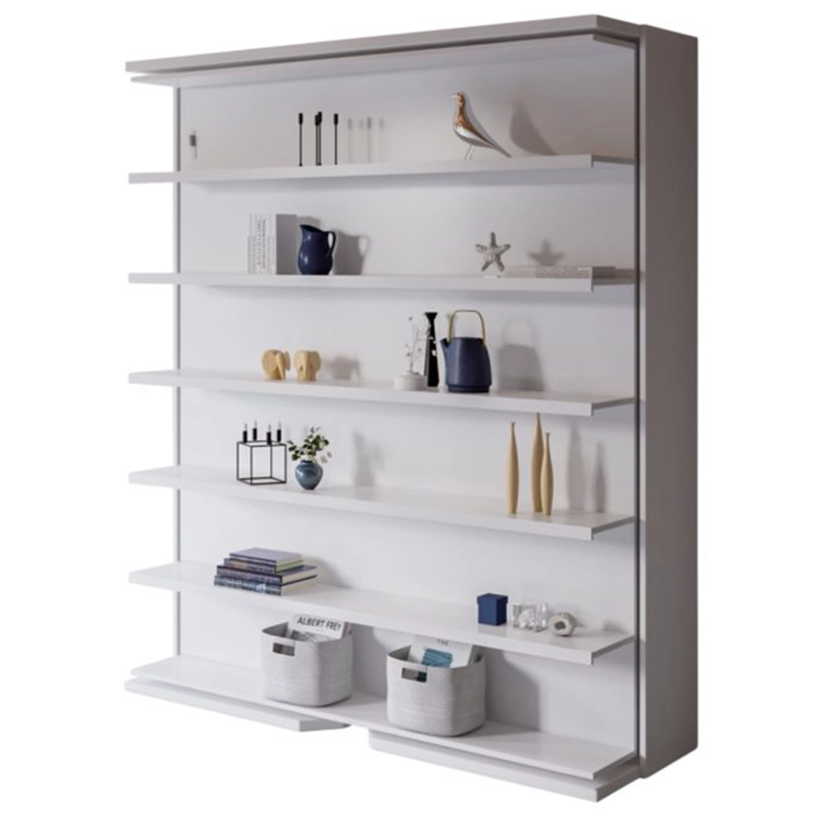 Expand Furniture Compatto Wall Bed Revolving Shelf by Dwell Dwell