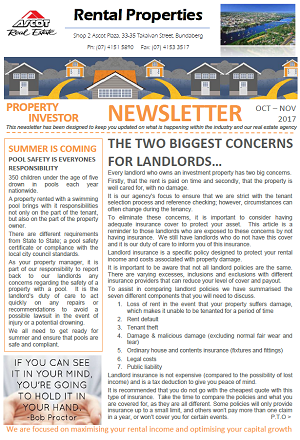 Property Investor Newsletter Oct-Nov 2017