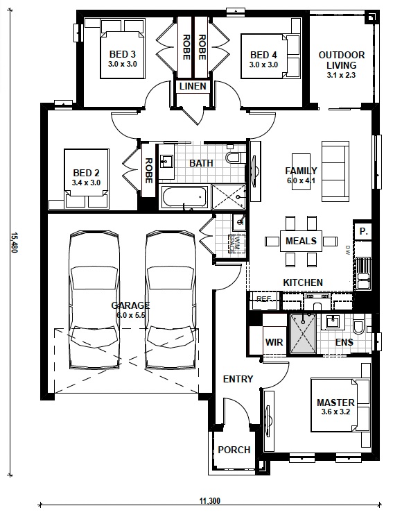 Floorplan for the Kenton 17