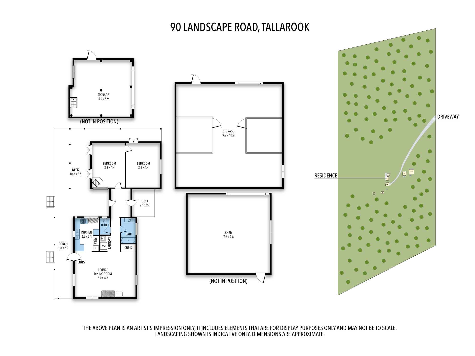 90 Landscape Road, Tallarook For Sale by Farmbuy.com - floorplan 1