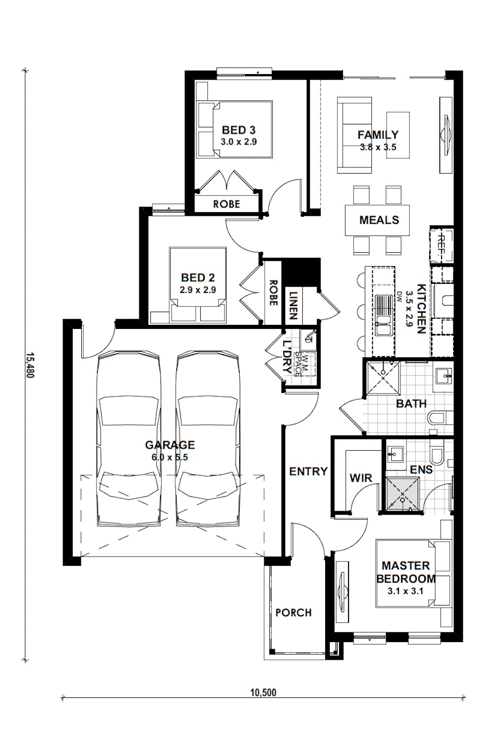 Floorplan for the Bristol 14