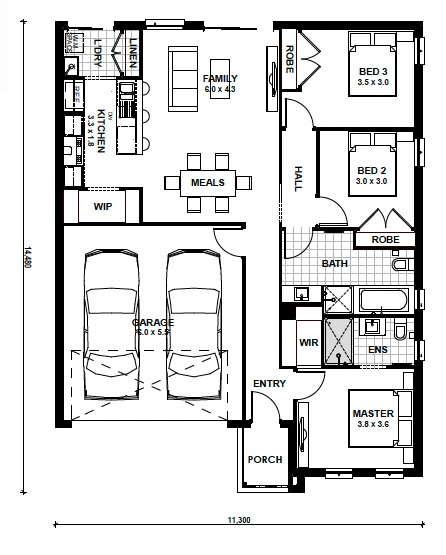 Floorplan for the Camden 17
