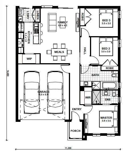 Floorplan for the Camden 17