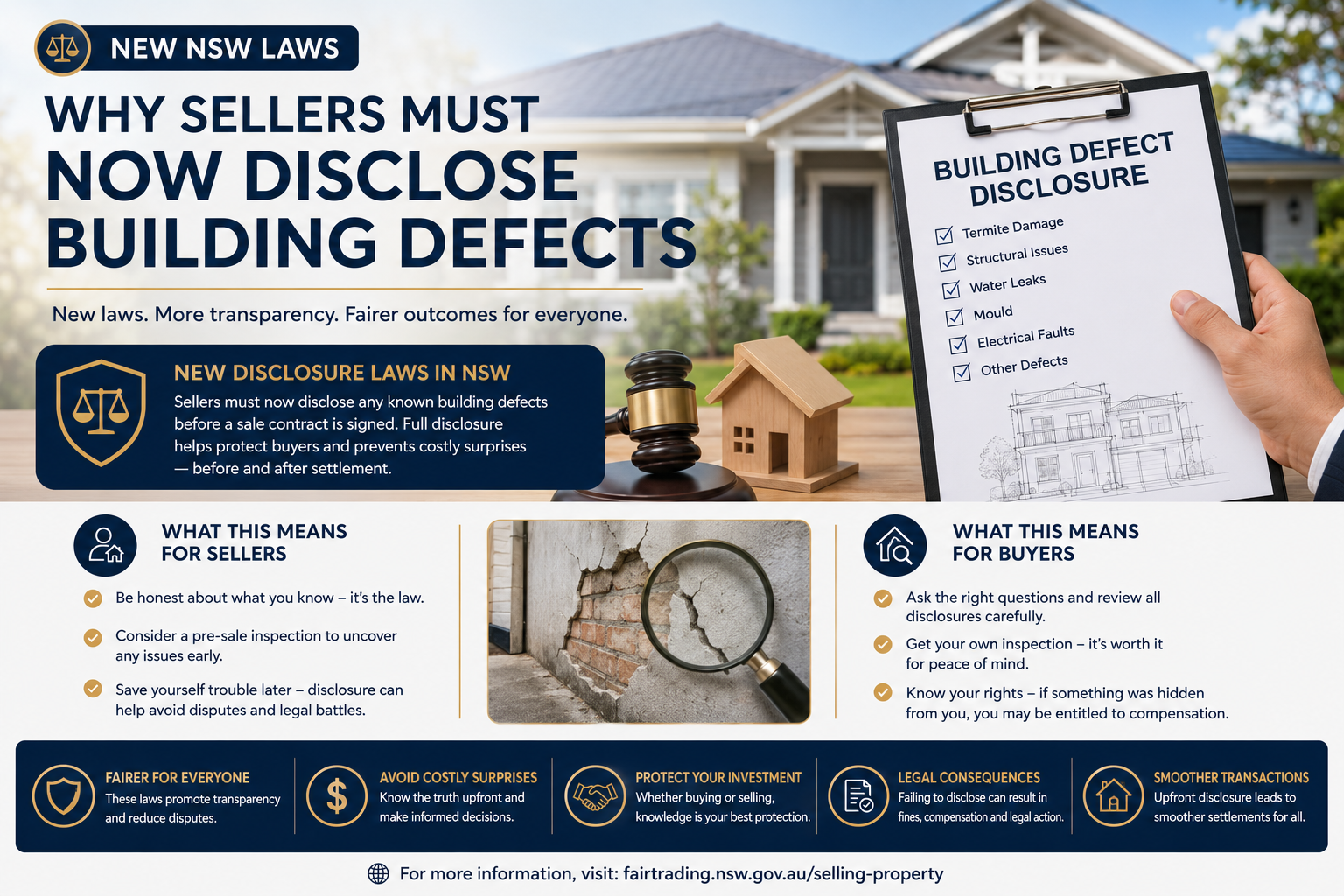 New NSW Laws: Why Sellers Must Now Disclose Building Defects
