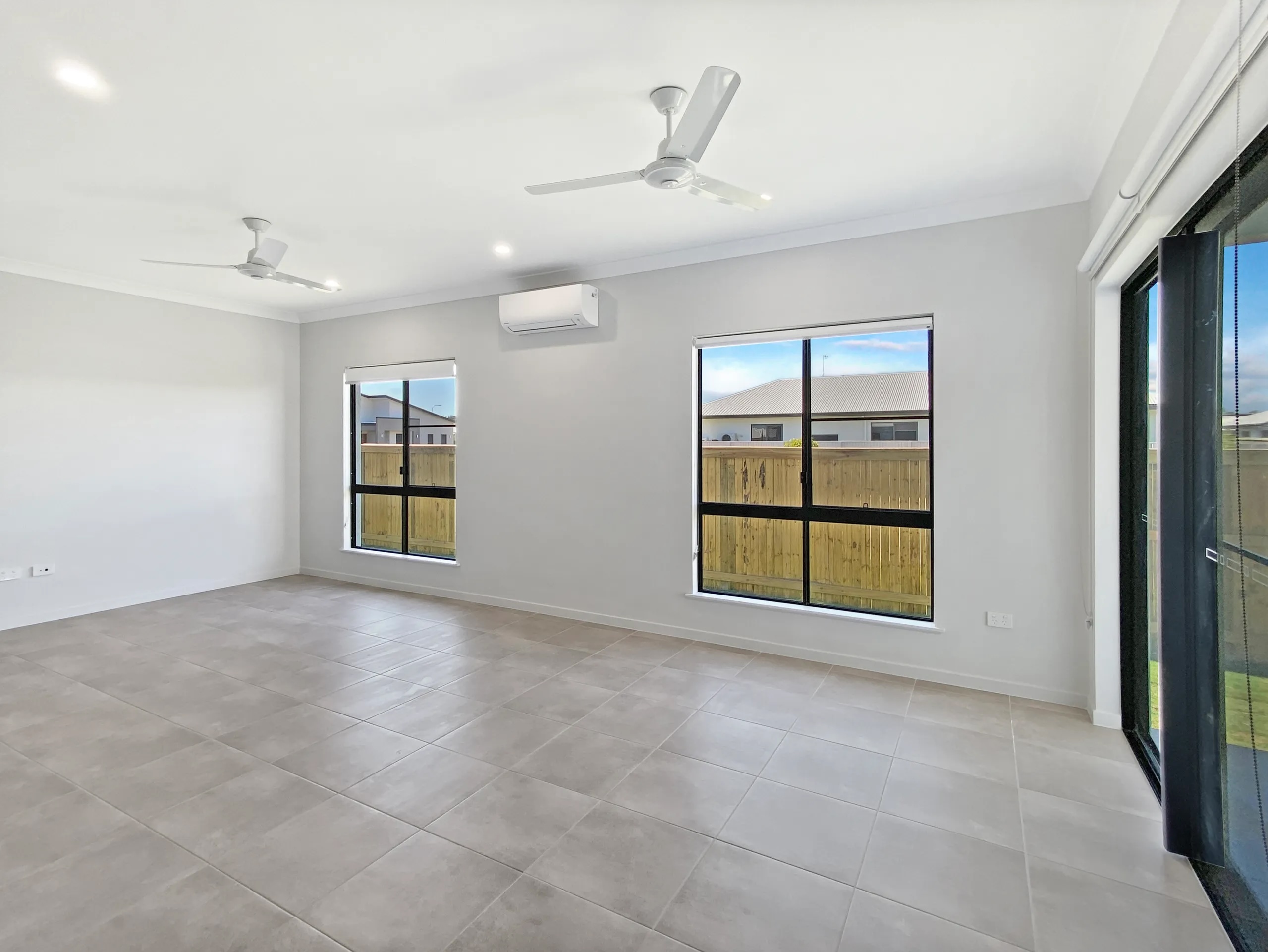 Living area opening to the patio