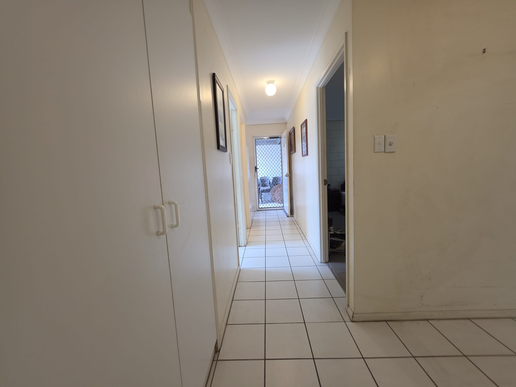 Hallway with built-in storage