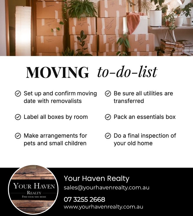 Moving home? Here's your house moving check list.