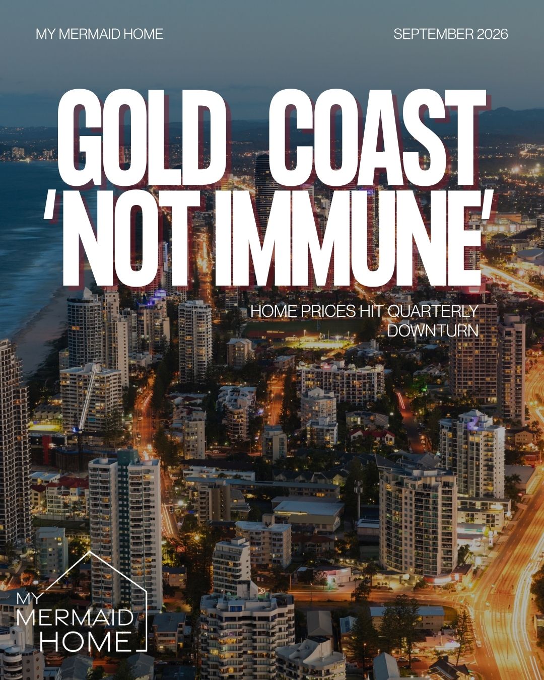 Gold Coast property market records a quarterly dip