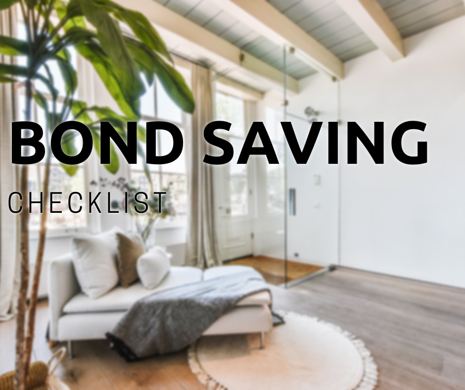 Bond Saver Cleaning Checklist Manning Valley Property & Livestock