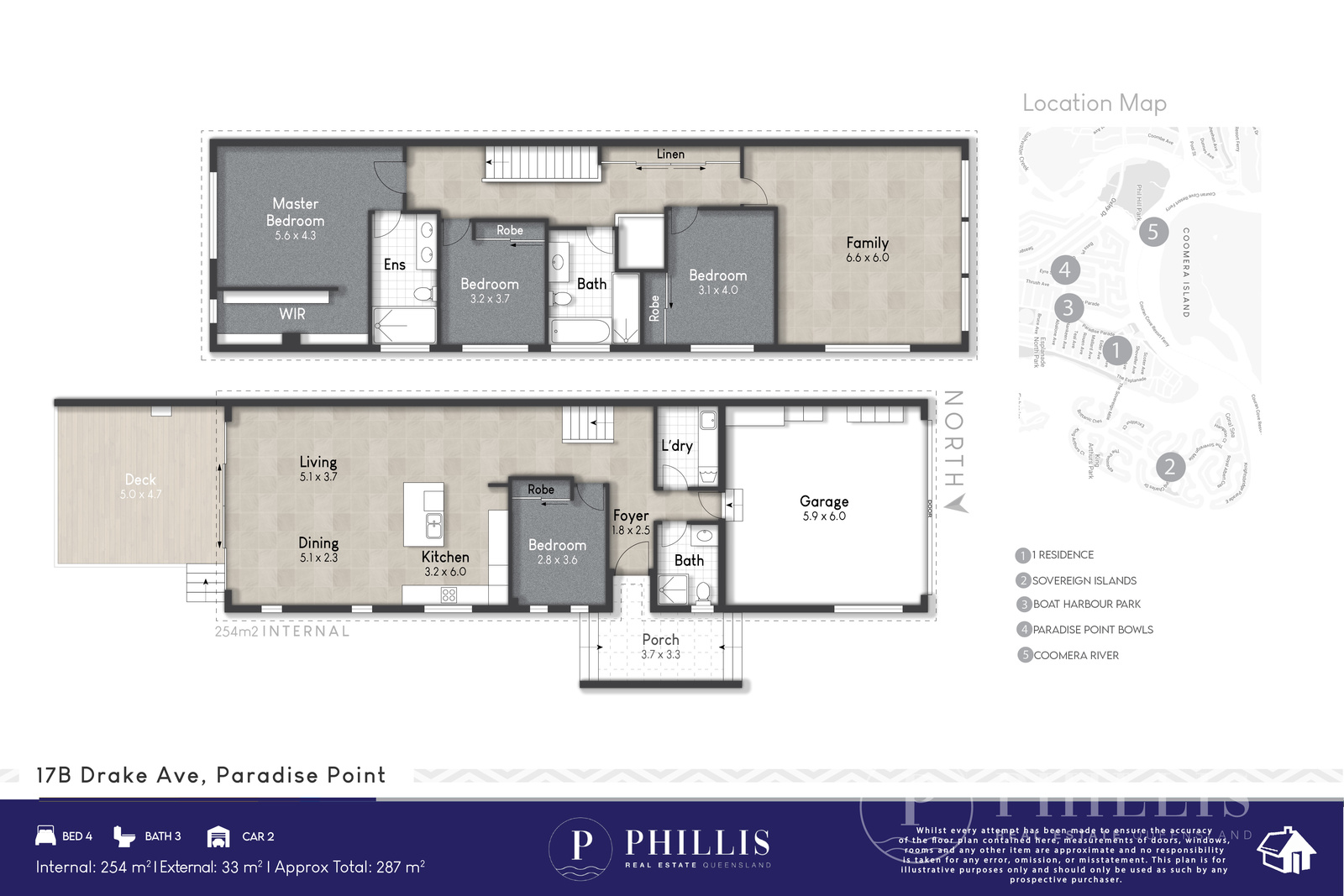 2 / 17 Drake Avenue, Paradise Point Phillis Real Estate Queensland