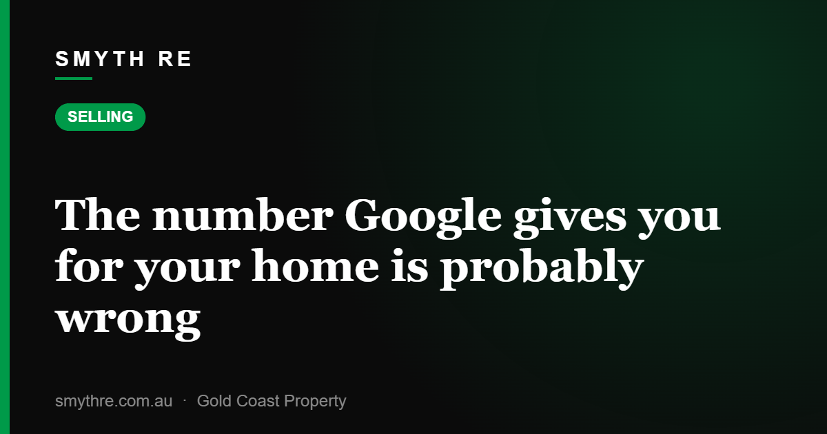 The number Google gives you for your home is probably wrong