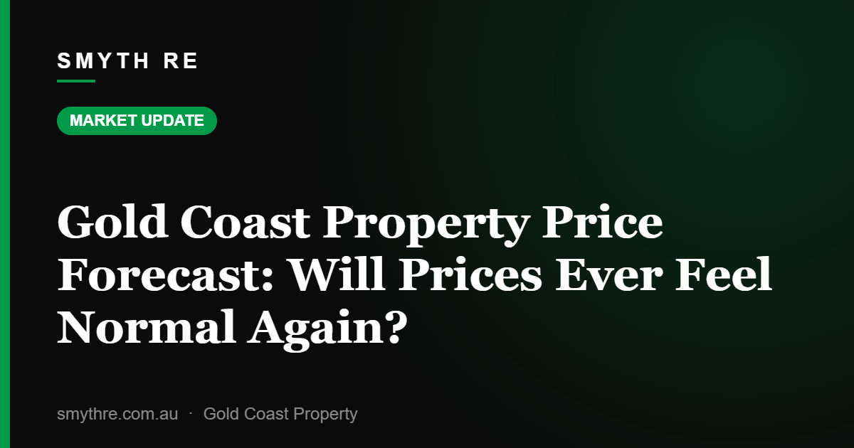 Gold Coast Property Price Forecast: Will Prices Ever Feel Normal Again?