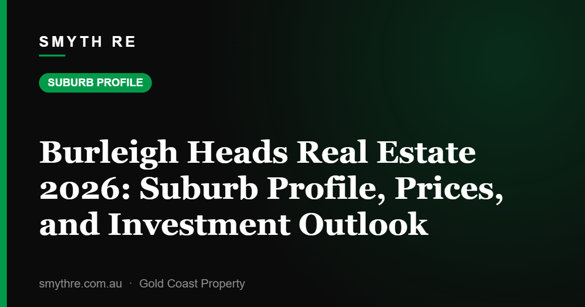 Burleigh Heads Real Estate 2026: Suburb Profile, Prices, and Investment Outlook