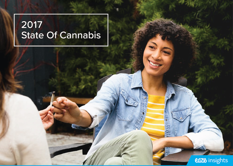 Image of a woman passing a marijuana (cannabis) joint to a friend.
