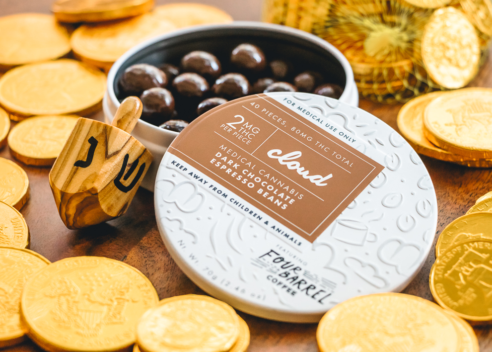 Image of Cloud Edibles, a lightly-dosed marijuana edible to use for Hanukkah this year
