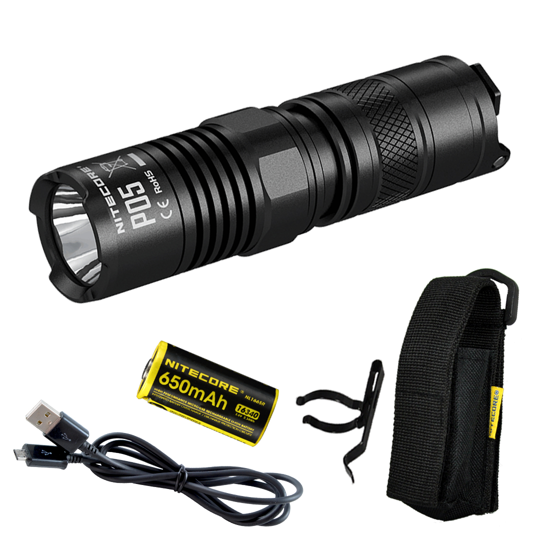 Nitecore P05 420 Lumen SelfDefense LED Flashlight with USB Rechargeable Battery eBay
