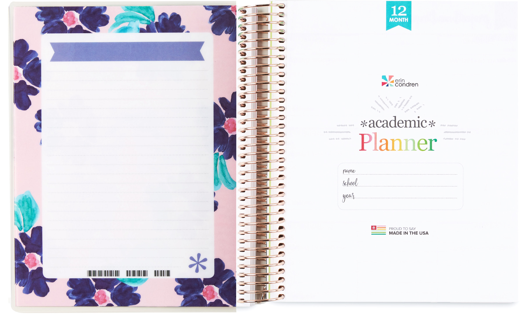 academic planners academic year planner erin condren school year planning calendar