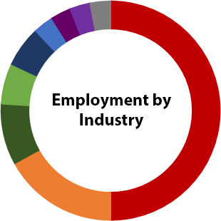 Employment by Industry Graph Employment by Industry
