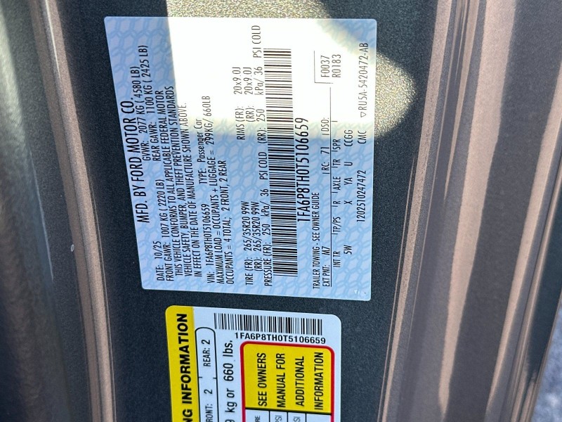 2026 Ford Mustang EcoBoost Premium 1FA6P8TH0T5106659