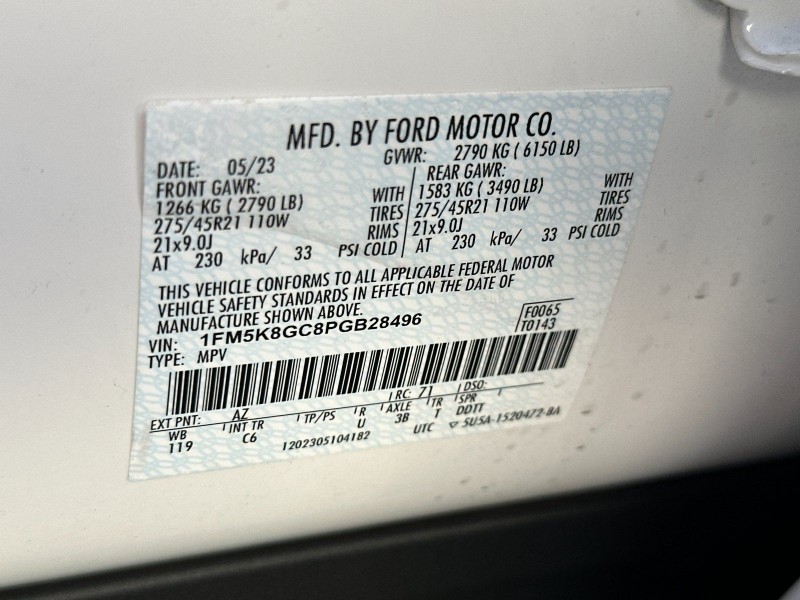 2023 Ford Explorer ST 1FM5K8GC8PGB28496