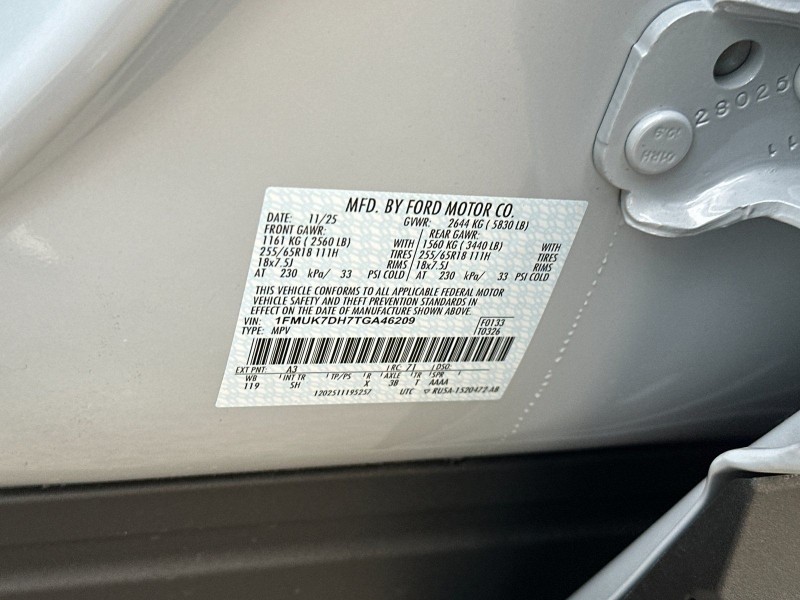 2026 Ford Explorer Active 1FMUK7DH7TGA46209