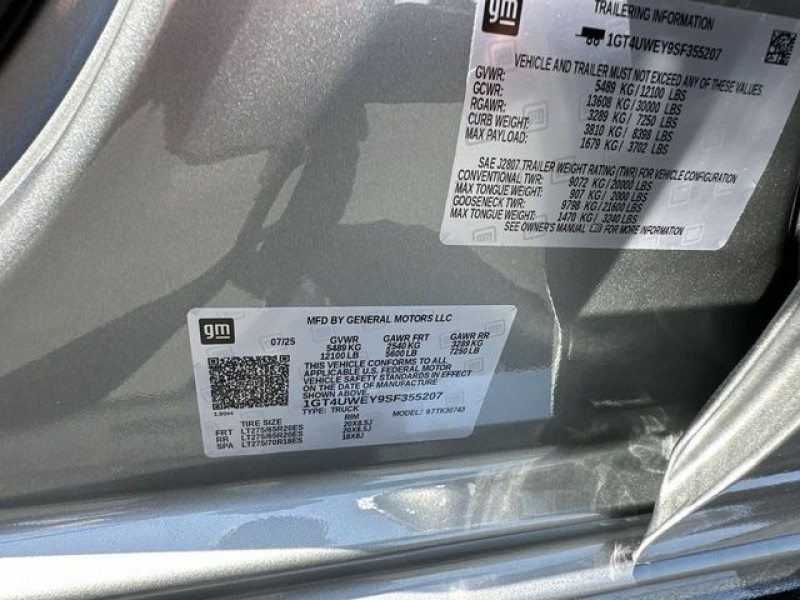 2025 GMC Sierra 3500HD Denali 1GT4UWEY9SF355207